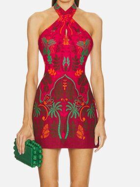 Cara Cara Women Red Perla Mini Dress Size 14